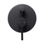 LUCID PIN Round Shower Bath Mixer Diverter - Black