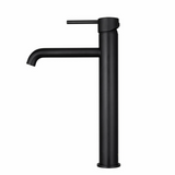 LUCID PIN Series Round Tall Basin Mixer - Black