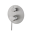 LUCID PIN Round Shower Bath Mixer Diverter - Brushed Nickel