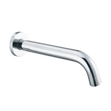 LUCID PIN Round Bathtub Basin Wall Spout 195mm - Chrome