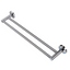 LUCID PIN Round Double Towel Rack Rail - Chrome