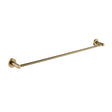 LUCID PIN Round Single Towel Rack Rail - Brushed Brass