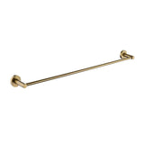 LUCID PIN Round Single Towel Rack Rail - Brushed Brass