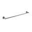 LUCID PIN Round Single Towel Rack Rail - Brushed Gun Metal