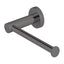 LUCID PIN Round Toilet Roll Holder - Brushed Gun Metal