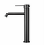 LUCID PIN Series Round Tall Basin Mixer - Brushed Gun Metal