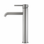 LUCID PIN Series Round Tall Basin Mixer - Brushed Nickel