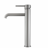 LUCID PIN Series Round Tall Basin Mixer - Brushed Nickel
