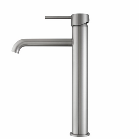 LUCID PIN Series Round Tall Basin Mixer - Brushed Nickel