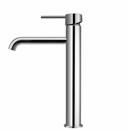 LUCID PIN Series Round Tall Basin Mixer - Chrome