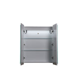 LUKKA Avola PVC Front-Lit LED Mirror Cabinet - Matte White