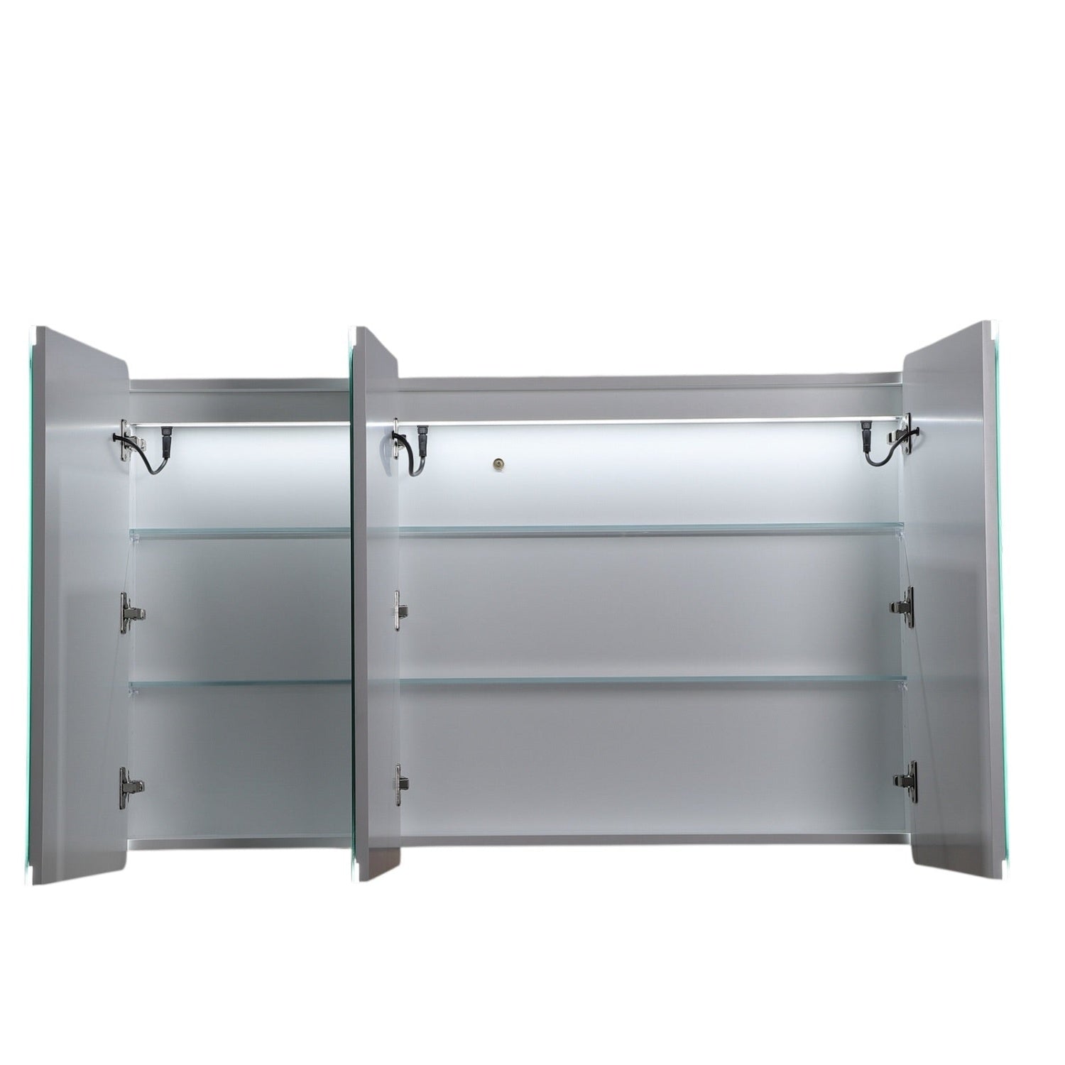 LUKKA Avola PVC Front-Lit LED Mirror Cabinet - Matte White