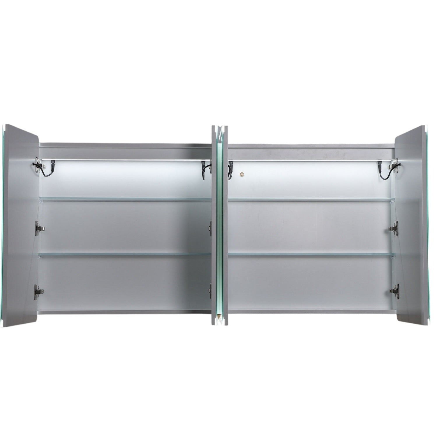 LUKKA Avola PVC Front-Lit LED Mirror Cabinet - Matte White