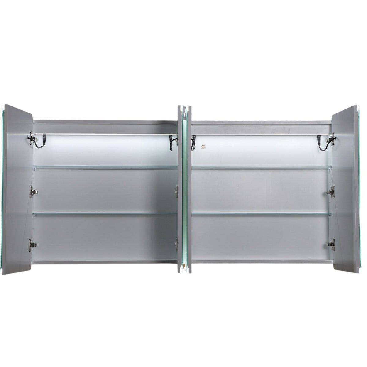 LUKKA Avola PVC Front-Lit LED Mirror Cabinet - Matte White