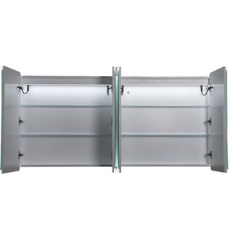 LUKKA Avola PVC Front-Lit LED Mirror Cabinet - Matte White
