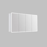 LUKKA Avola PVC Front-Lit LED Mirror Cabinet - Matte White