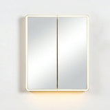 LUKKA Avola PVC Front-Lit LED Mirror Cabinet - Matte White