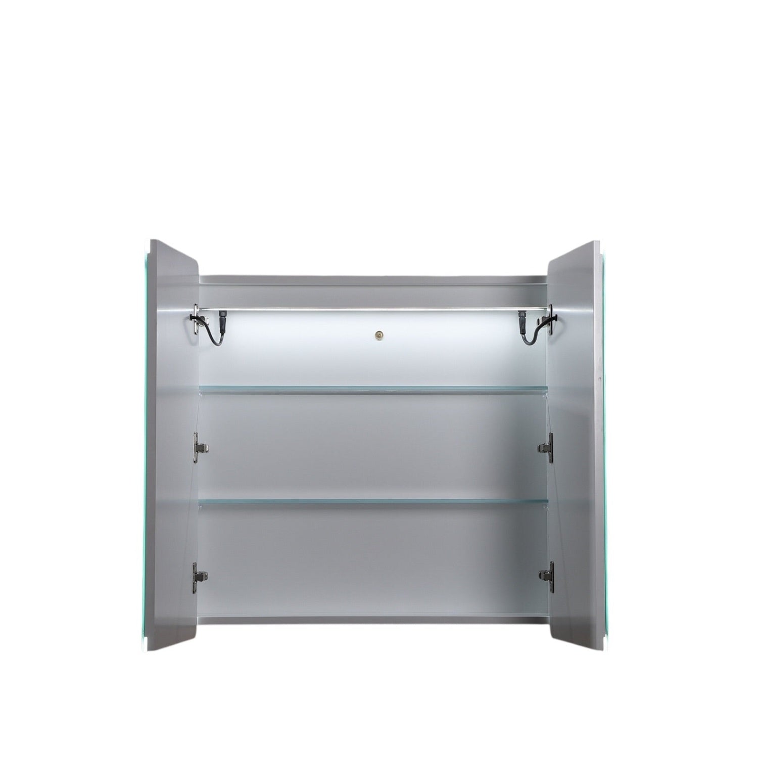 LUKKA Avola PVC Front-Lit LED Mirror Cabinet - Matte White
