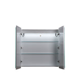 LUKKA Avola PVC Front-Lit LED Mirror Cabinet - Matte White