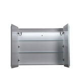 LUKKA Avola PVC Front-Lit LED Mirror Cabinet - Matte White