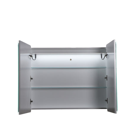 LUKKA Avola PVC Front-Lit LED Mirror Cabinet - Matte White