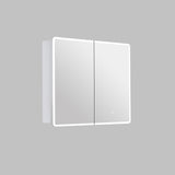 LUKKA Avola PVC Front-Lit LED Mirror Cabinet - Matte White