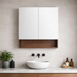 LUKKA Clark Plywood Mirror Cabinet - Mocha Oak Matte