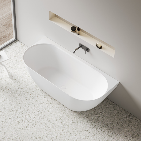 LUKKA Ellips Back To Wall Bathtub Non-Overflow (1500/1700mm)