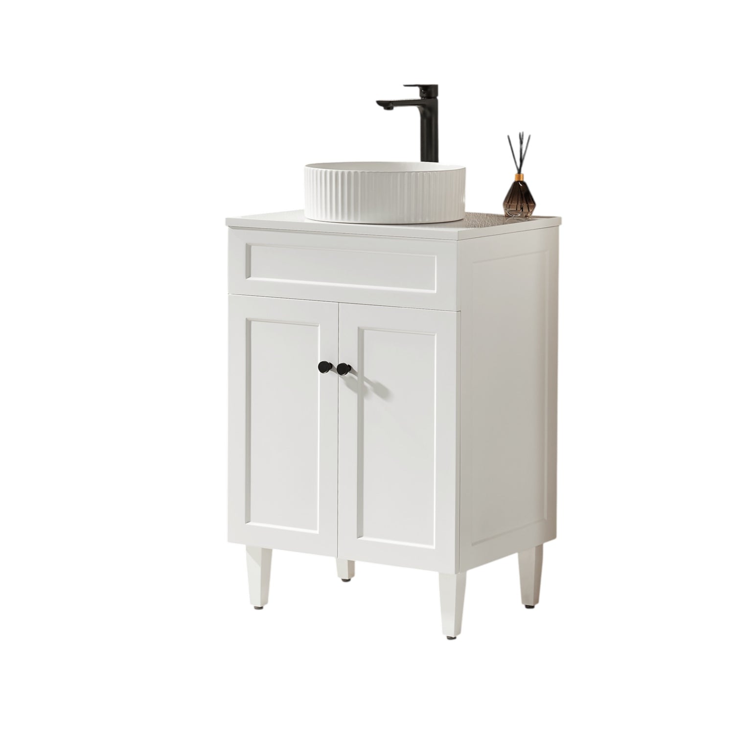 LUKKA Harold Federation Free Standing Cabinet Matte White 600mm