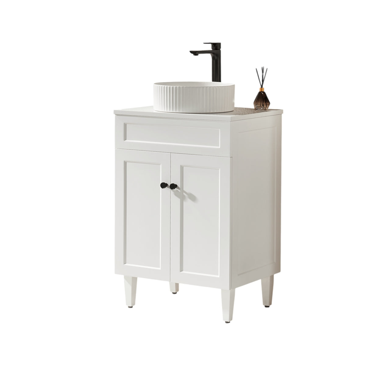 LUKKA Harold Federation Free Standing Cabinet Matte White 600mm