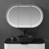 LUKKA LED Allison Oval Shaving Cabinet 