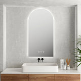 LUNA LED Arch Frameless Mirror 600x900mm