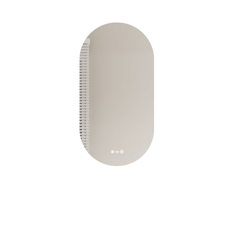 LUNA LED Oval Frameless Mirror 500x900mm