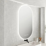 LUNA LED Oval Frameless Mirror 500x900mm