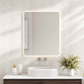 LUNA LED Rectangular Frameless Mirror 600x750mm