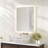 LUNA LED Rectangular Frameless Mirror 600x750mm