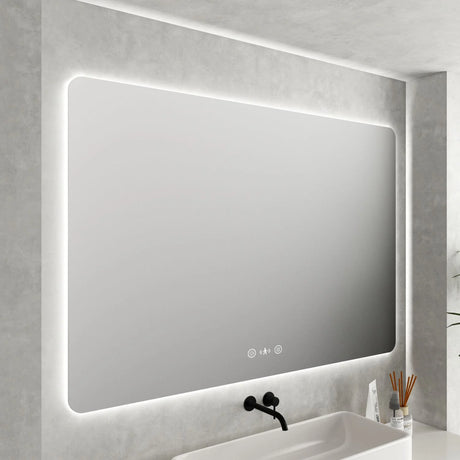 LUNA LED Rectangular Frameless Mirror 750x900mm 