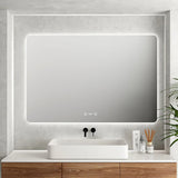 LUNA LED Rectangular Frameless Mirror 750x900mm 