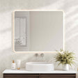 LUNA LED Rectangular Frameless Mirror 750x900mm 