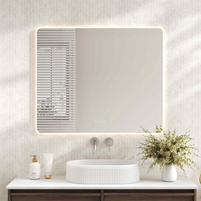 LUNA LED Rectangular Frameless Mirror 750x900mm 