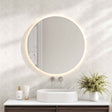LUNA LED Round Frameless Mirror