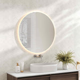LUNA LED Round Frameless Mirror