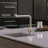 Puretec Tripla Elite 20 Brushed Nickel 3-Way Kitchen Mixer Tap & Water Filter Package