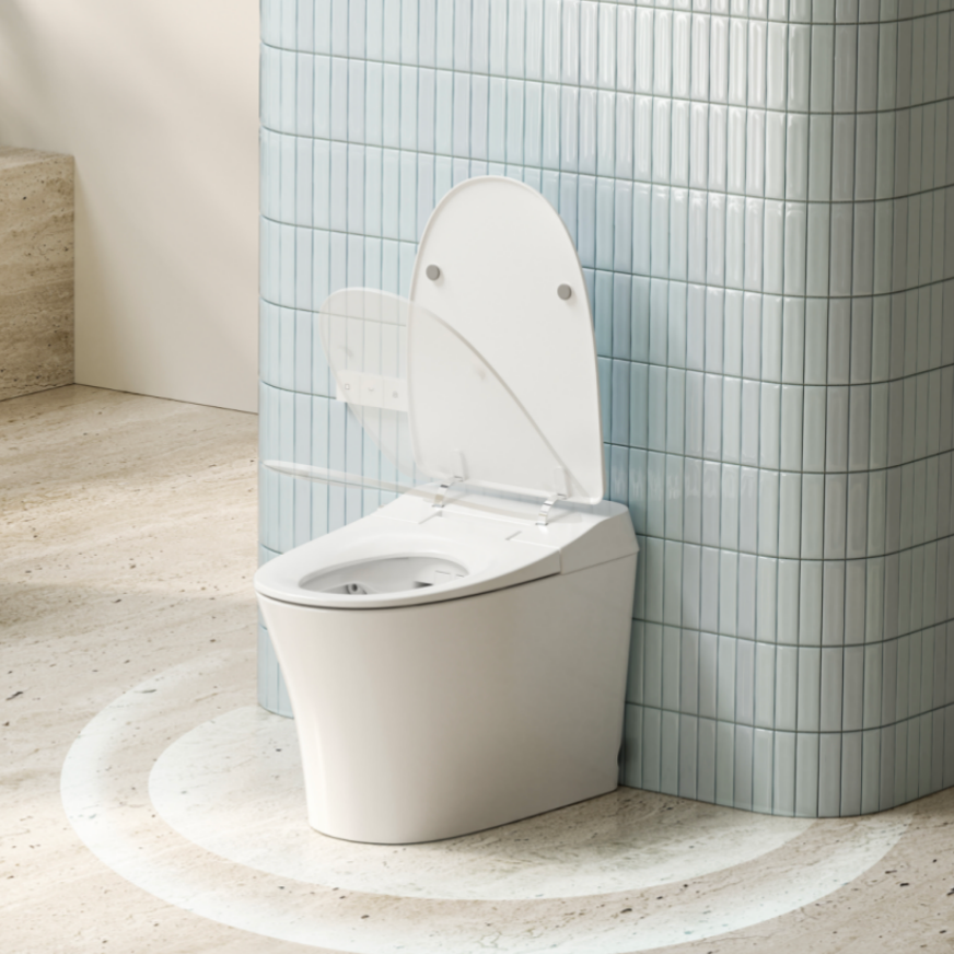 Lafeme NEOVANTA Cisternless Smart Toilet With Wireless Remote Gloss White