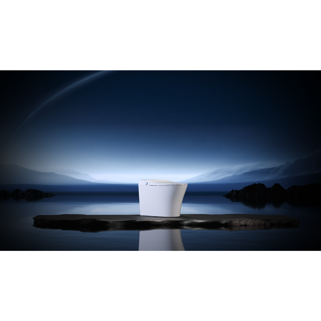 Lafeme NEOVANTA Cisternless Smart Toilet With Wireless Remote Gloss White