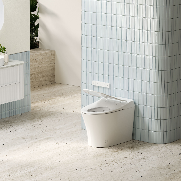 Lafeme NEOVANTA Cisternless Smart Toilet With Wireless Remote Gloss White
