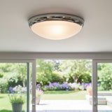 Lancer 16W Led Oyster Chrome 3000K