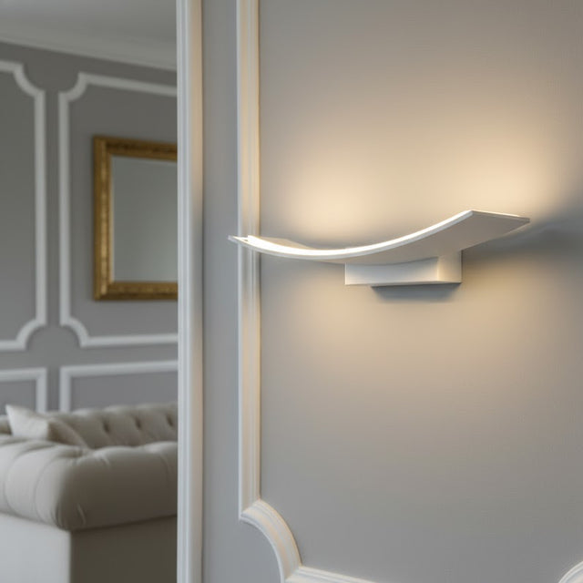 Larz 12W Led Wall Light White