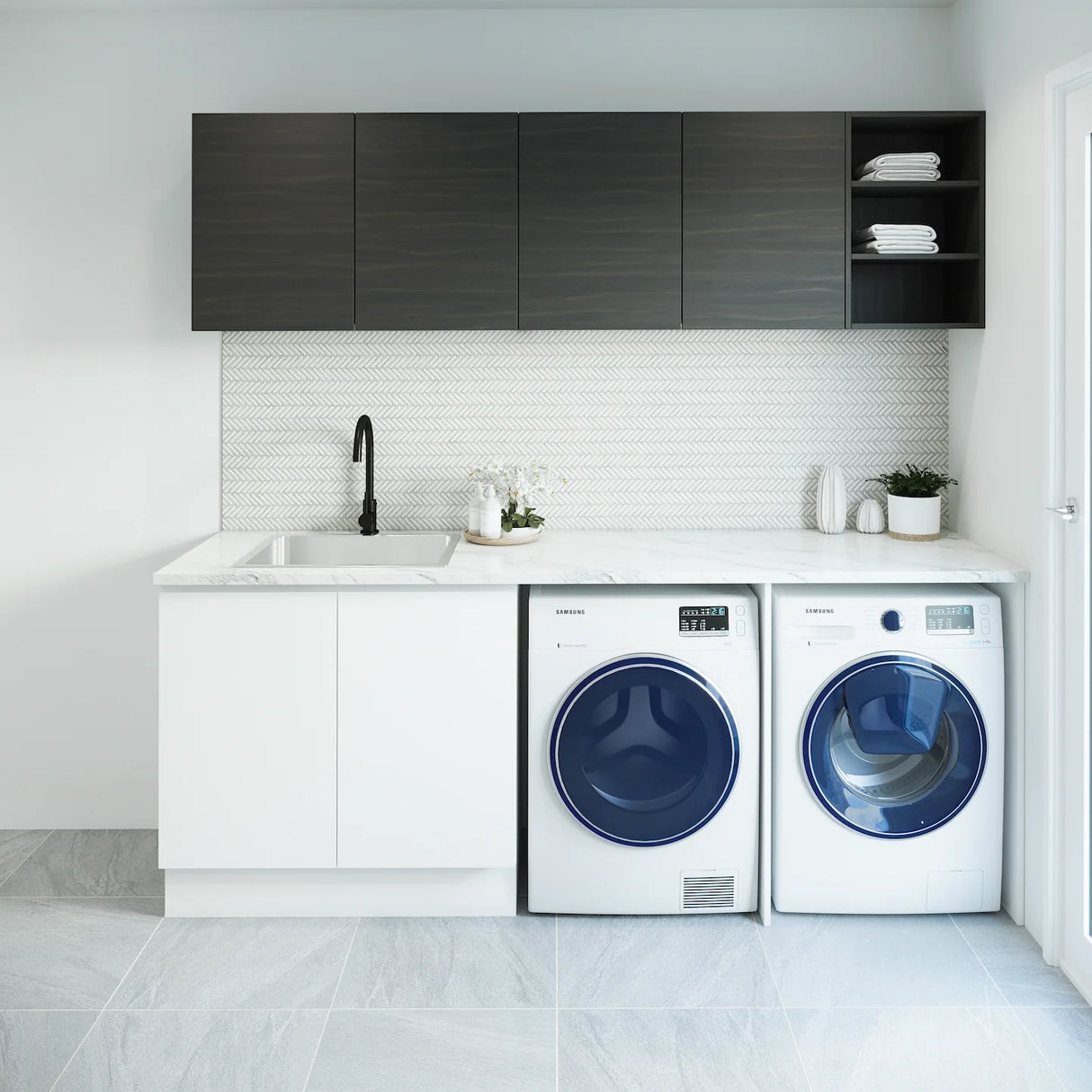 Timberline Custom 2232mm Laundry And Wall Cabinet Package