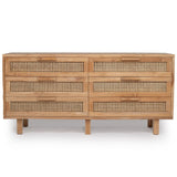 Laurel Chest of Teak Drawers - Natural 1.6m